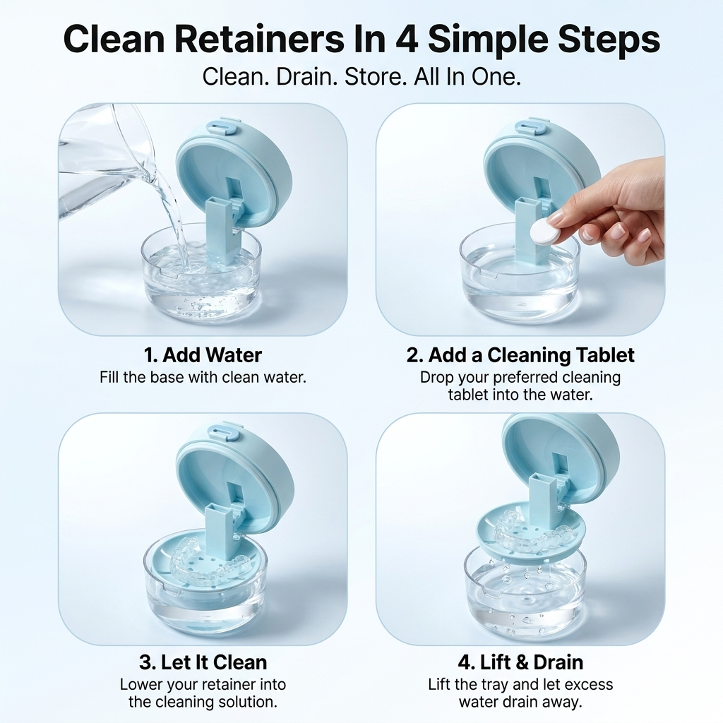 Retaina™ 3-in-1 Retainer Case