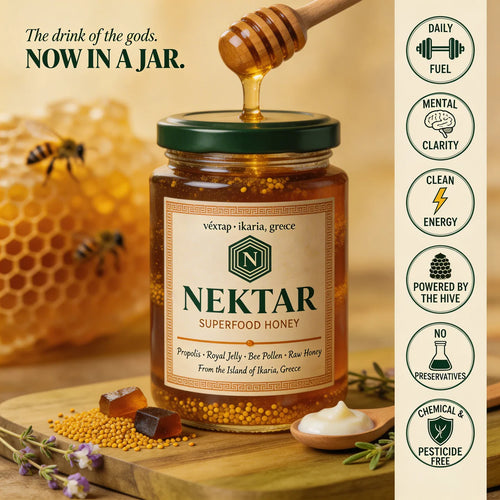 NEKTAR Greek Superfood Honey · Since Antiquity